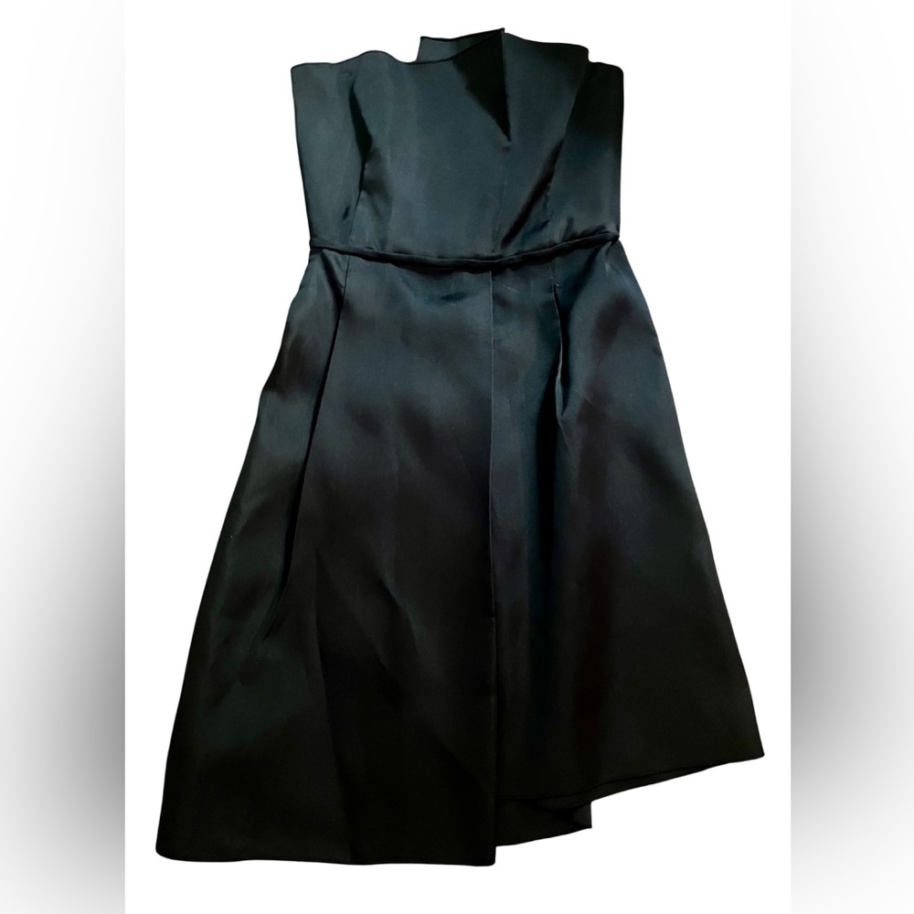 Max Mara Italy Pianoforte Dress 8 Black Cocktail Party Black Tie Silk Prom